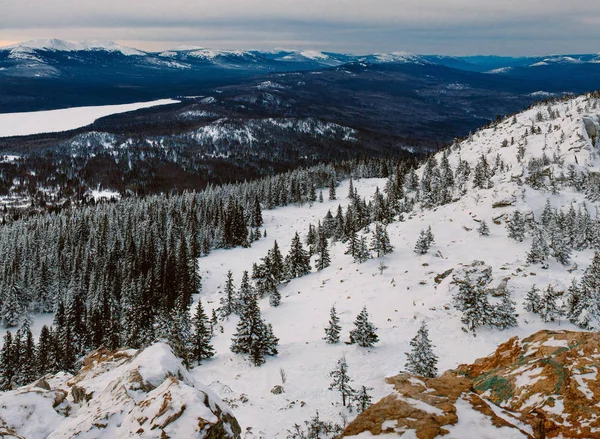 Zyuratkul Hegyre Panorámás Áttekintése — Stock Fotó