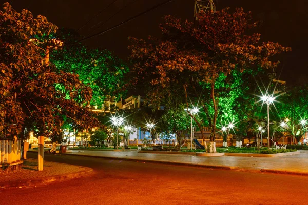 Calles Nocturnas Nha Trang Vietnam Mayo 2015 — Foto de Stock