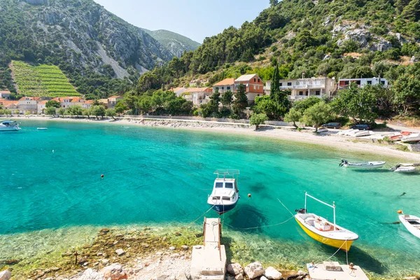 güzel koyda Trstenik Peljesac Yarımadası'nda, Dalmaçya, Hırvatistan