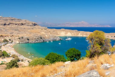 azure Lindos, Rodos, Yunanistan defne görüntüleyin