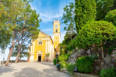 Katolik Kilisesi üzerinde Eze village göster, riviera, Güney Fransa Fransızca