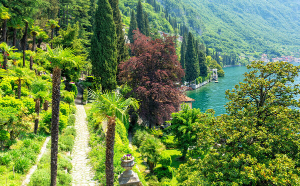 Beautiful view on Lake Como in Varenna