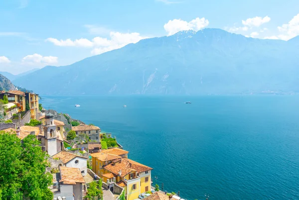 Bela Vista Sobre Lago Garda Limone Sul Garda Itália — Fotografia de Stock