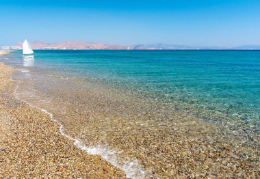 güzel bir plaj Kos Adası, Yunanistan
