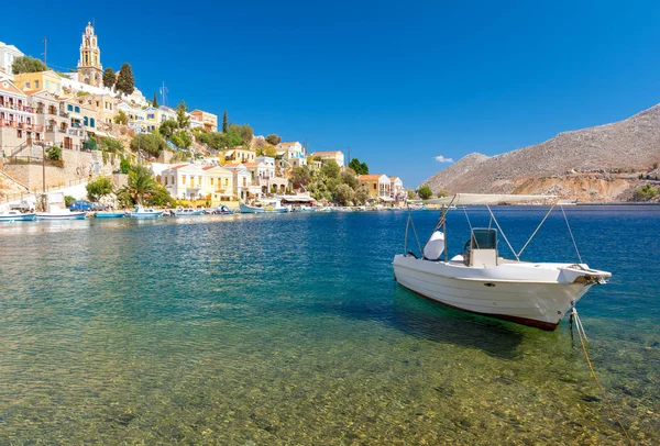 Typical greek landscape in Symi island, Dodecanese, Greece