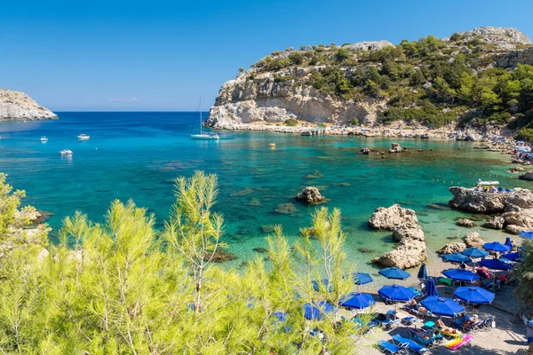 Anthony Quinn Bay Rhodos Grekland — Stockfoto