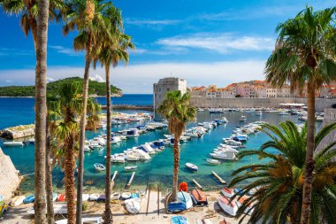 Dubrovnik 'in eski kenti, Dalmaçya, Hırvatistan