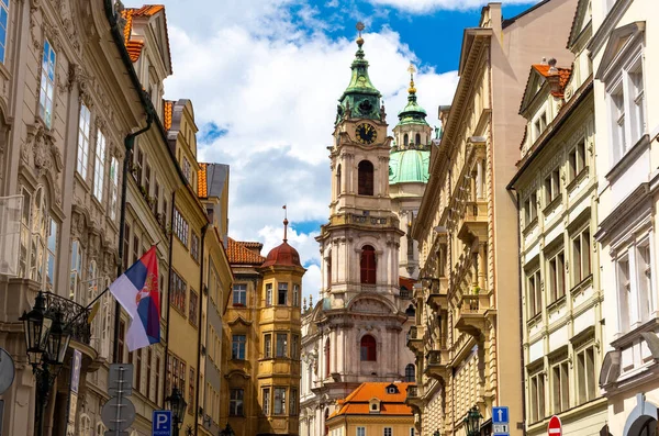 Прекрасна Старовинна Архітектура Мала Страна Празі Чеська Республіка — стокове фото