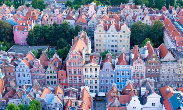 Hermosa Vista Del Casco Antiguo Gdansk Polonia — Foto de Stock