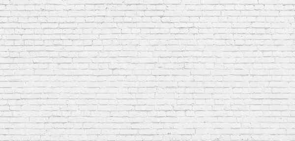 White brick wall modern Background.
