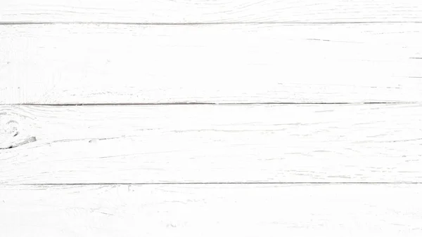 White Wooden table of planks top view background and texture — Stock Photo, Image