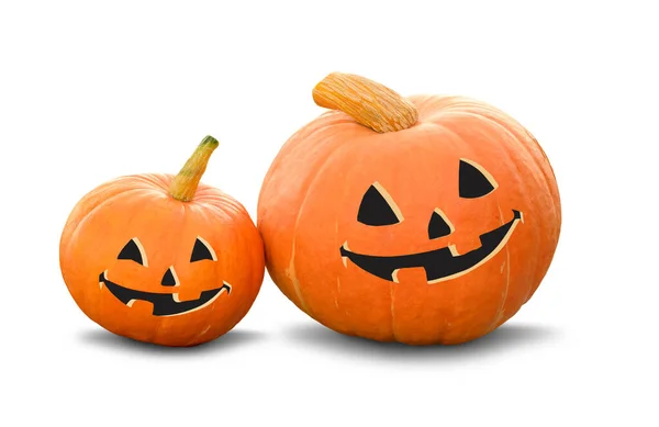 Halloween Pumpkin, funny Jack OLantern isolated on white background