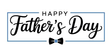 Babalar Günü 'nde siyah harflerle 