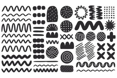 Çerçeveyi, siyah ve beyaz el yapımı soyut şekiller ve desenlerden oluşan bir eklektik çeşitlilik doldurur. Koleksiyonda dalgalı çizgiler, noktalar, düzensiz daireler, zikzaklar ve diğer organik şekiller yer alıyor, hepsi de karalama benzeri basit bir estetik ile yapılmış.