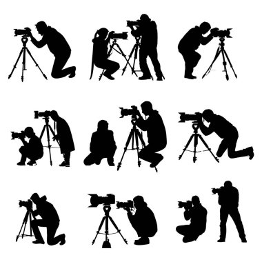 Tripod Kameralı Profesyonel Kameraman Görüntü Görüntüleme