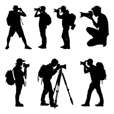 Tripod Kameralı Profesyonel Kameraman Görüntü Görüntüleme