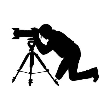 Tripod Kameralı Profesyonel Kameraman Görüntü Görüntüleme