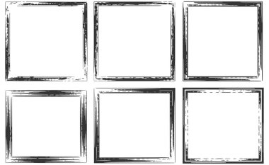 Altı kare çerçeveli grunge ya da sıkıntılı estetik bir koleksiyon. Kenarlar kalın ve pürüzlü kenarlarla çizilmiş gibi görünüyor. Onlara sanatsal ve dokulu bir görünüm veriyor..