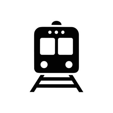 Demiryolu taşıma aracındaki tren simgesi