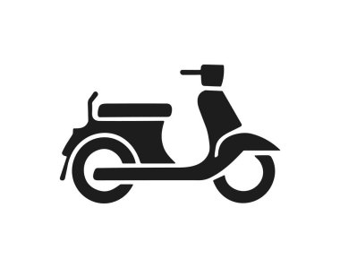 Bir Scooter Anahtar Kelimesinin Siyah Silueti Scooter, moped, motosiklet, araç, ulaşım