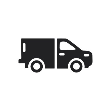  Teslimat Minibüsünün Basit Simgesi Taşıma