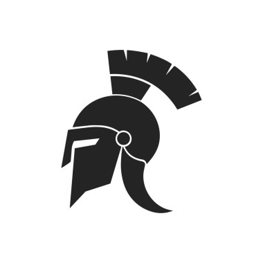 Siyah Spartalı Miğfer Simgesi Yunanlı savaşçı miğferi.