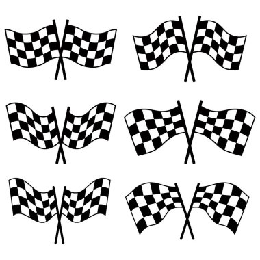 Altı Çift Yarış Damalı Bayrak Yarışı