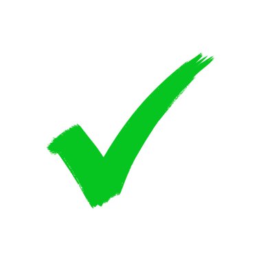 Yeşil Deneme Simge Vektörü. Tik Onaylı Başarı Vektörü