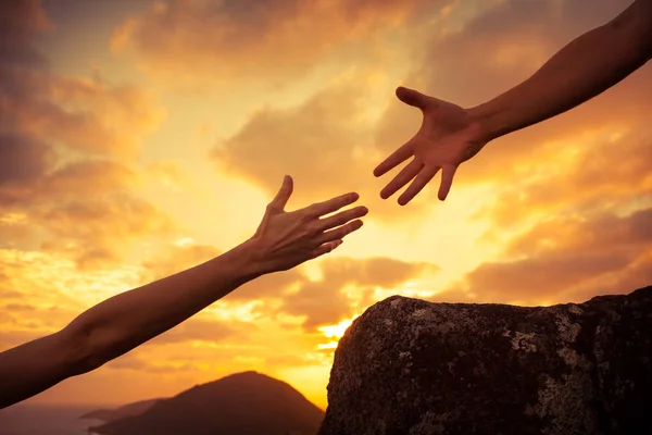 Male Female Hiking Together — Stock Photo, Image