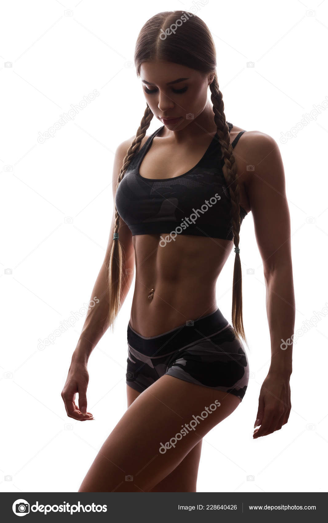 Beautiful Body Fitness Woman Stock Photo by ©cheremishm.mail.ru