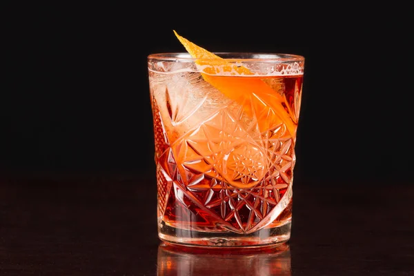 Alkohol Cocktail Kollektion Negroni Americano Mit Orange — Stockfoto