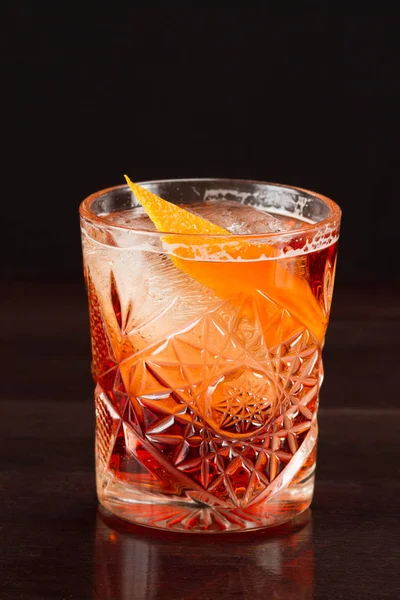 Alcohol Cocktail Collection Negroni Americano Orange — Stock Photo, Image