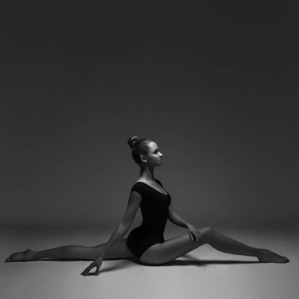 A young yogi attractive woman practicing yoga concept