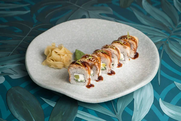 Menu for sushi bar. roll FUJI