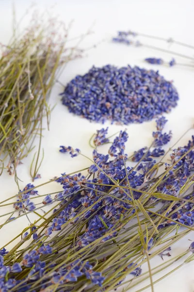 Lavender. Still life with dried lavender flowers.