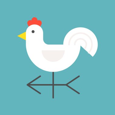 Rüzgar vane, Rüzgar gülü düz tasarım simgesi, vektör çizim