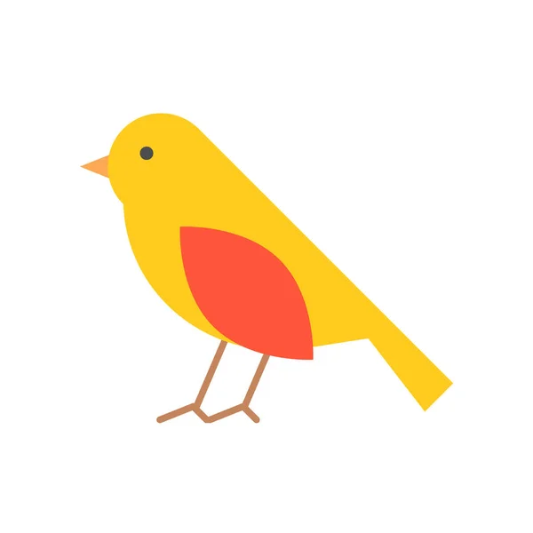 Pájaro Gorrión Simple Icono Diseño Plano Ilustración Vectorial — Vector de stock