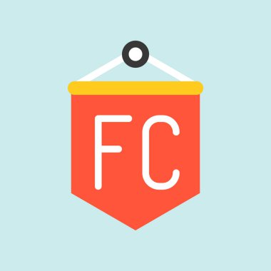 Futbol fan rozet futbol ilgili katı simgesi