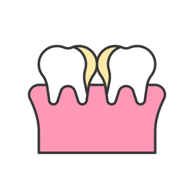 Diş Bakımı desen arka plan vektör çizim 