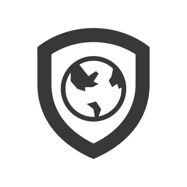 siyah ve beyaz toprak ve çevre koruma kavramı vektör çizim