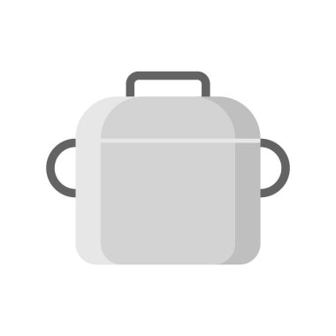 Pişirme güveç pot mutfak gereçler düz simgesi