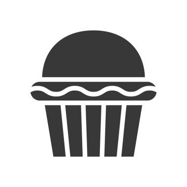 Beyaz arka plan üzerinde izole lezzetli tatlı vektör çizim