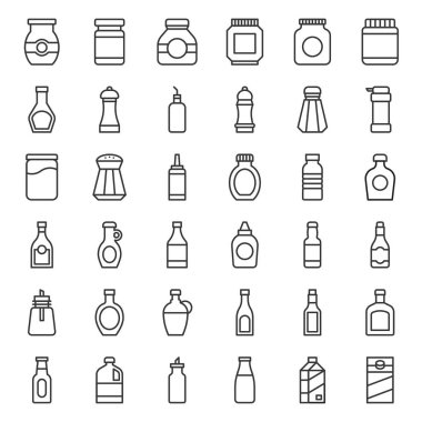 vektör çizim arka plan, Gıda Ekipmanları kavramı üzerinde saklama kapları