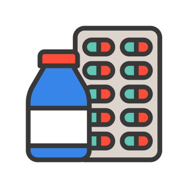 vektör çizim tıbbi desen arka plan 