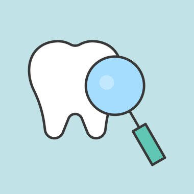 Diş Bakımı desen arka plan vektör çizim 