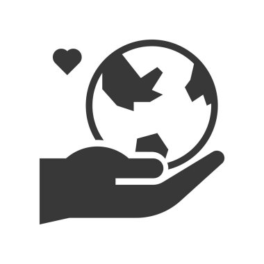 siyah ve beyaz toprak ve çevre koruma kavramı vektör çizim