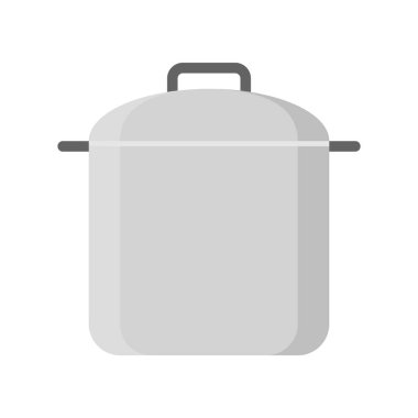 Kap düz simgesi pişirme güveç pot pişirme