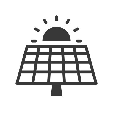 güneş pili ve beyaz, çevre koruma kavramı izole güneş