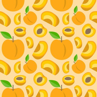 turuncu zemin üzerine olgun şeftali topluluğu