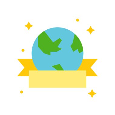 Dünya modeli kutusunda beyaz, çevre koruma kavramı izole